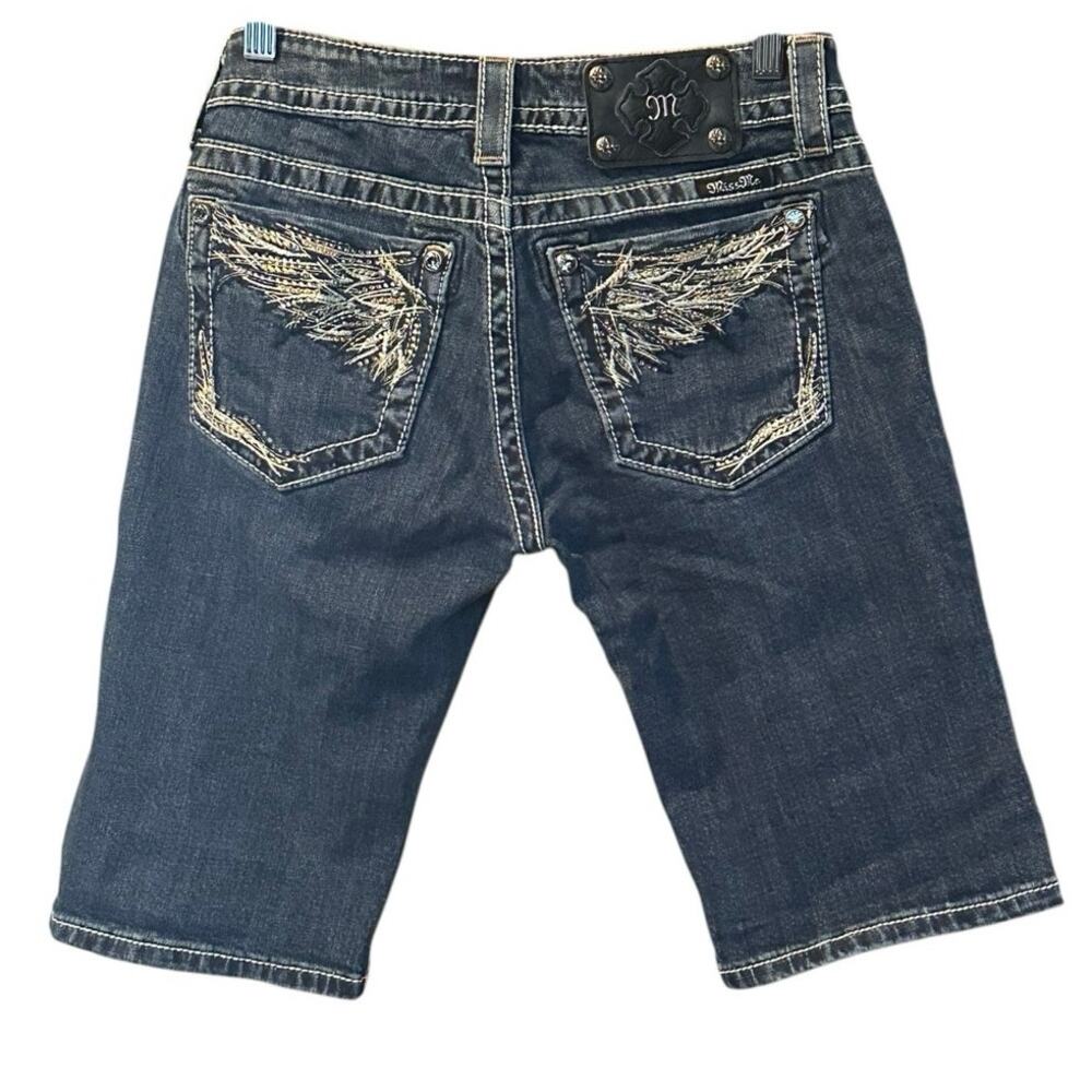 Miss Me Bermuda Denim Shorts, Size 28